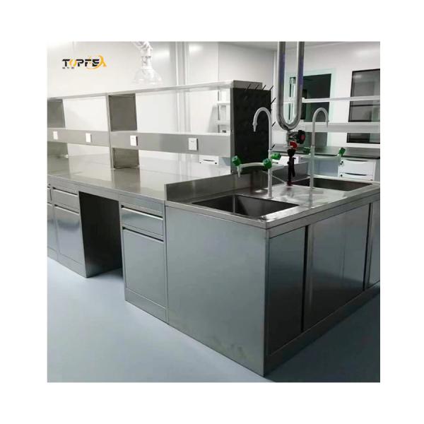 Quality Polished Stainless Lab Table , W750mm Anti Rust Chemistry Lab Working Table for sale
