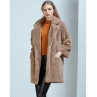 China Winter Custom Puffer Down Coat  Faux Fox Fur Coat For Ladies factory