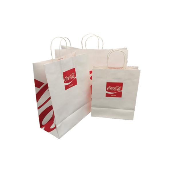 Quality Unique Sustainable Personalised Paper Bags / Custom Printed Grocery Bags for sale