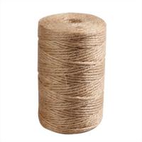 China YILIYUAN ROPE 5 mm 6mm baler jute twine yarn rope 3ply roll Multifunction Twist Rope factory
