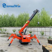 Quality 3 Ton Electric Mini Spider Crawler Crane With Wireless Remote Control for sale