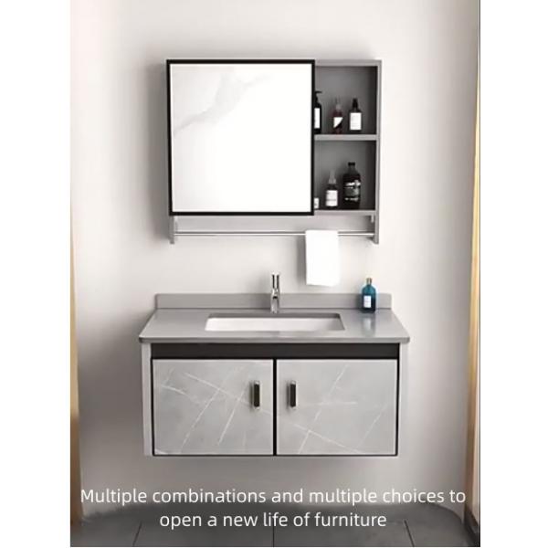 Quality Mirror Rock Plate Aviation Aluminum Bathroom Cabinet Insect Proof for sale
