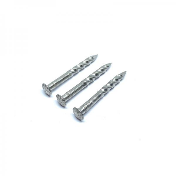 Quality # 11 X 65MM Double Twist Shank Nails / Oval Head Nails For Wooden Roofing Project for sale