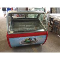China Gelato Display Ice Cream Showcase Freezer /  Desktop Table Mini Ice Cream Refrigerator factory