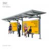 China Intelligent Public Transportation System Bus Shelter And Stainless Steel Metal Smart Bus Stop Design factory