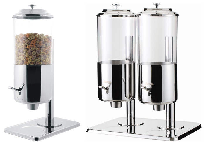 China Dry Food Catering Buffet Equipment , Single And Double Stainless Steel Cereal Dispenser factory