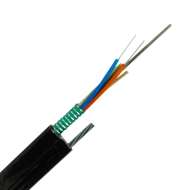 China Outdoor 96 / 144 Core Messenger Fiber Optic Cable gytc8s factory