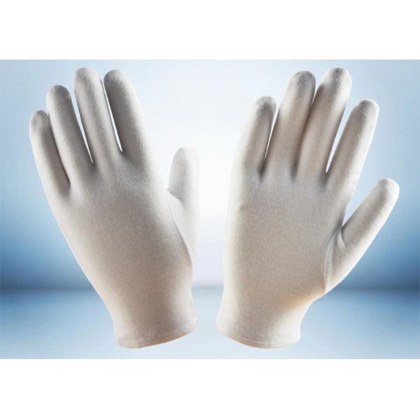 Quality Light Weight Cotton Work Gloves Absorbing Sweat White Jewelry Handling Gloves for sale