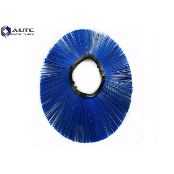 Quality PP Wire Fastening Wafer Brush Snow Rotary Convoluted Wavy Ring Brush For Farms for sale