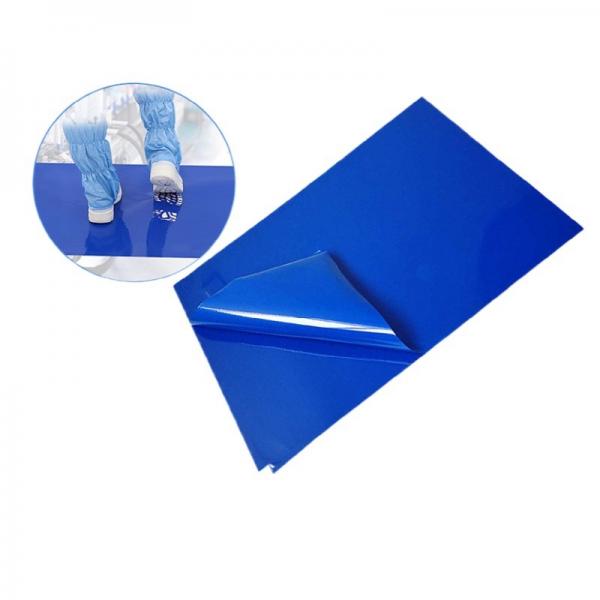 Quality Electronic Factory Cleanroom Sticky Mat 30 To 40 Micron Cleanroom Adhesive Mats for sale