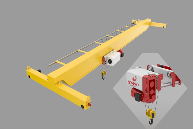 China 10-ton Single girder overhead crane for sale factory