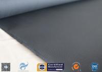 China 1m Wide 510g Black Silicone Coated Fiberglass Fabric Heat Insulation 50m Long factory