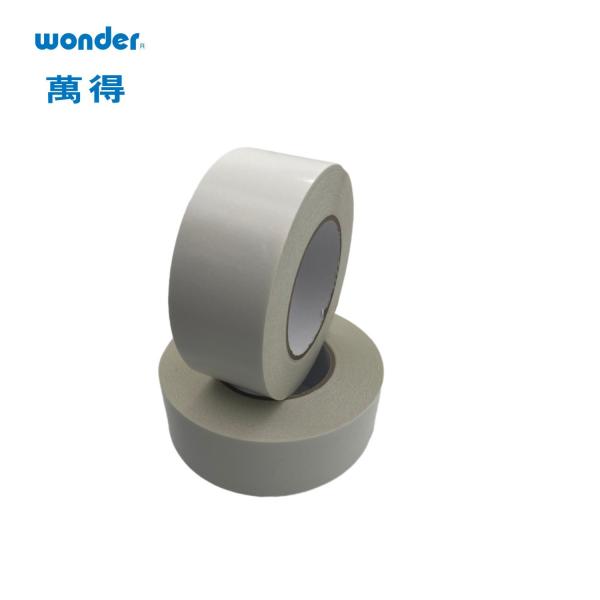 Quality Stationery Use Double Coated Tissue Tape , White Double Sided Mounting Tape for sale