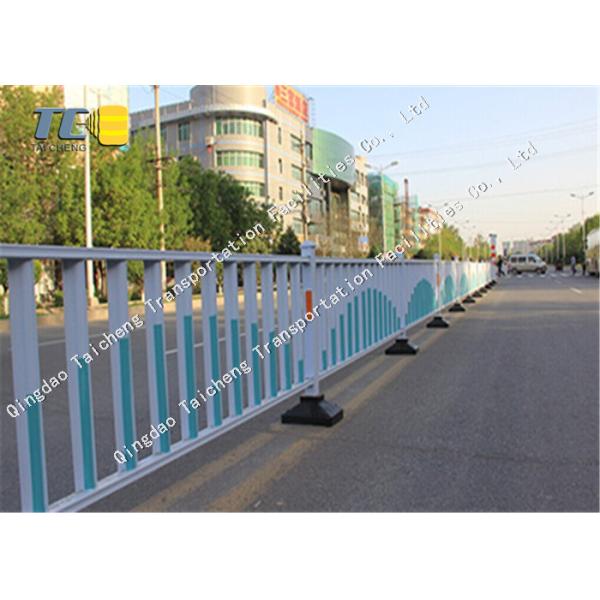 Quality Zinc Steel Municipal Guardrail Concrete Road Barrier Sliver Weather Resistance for sale