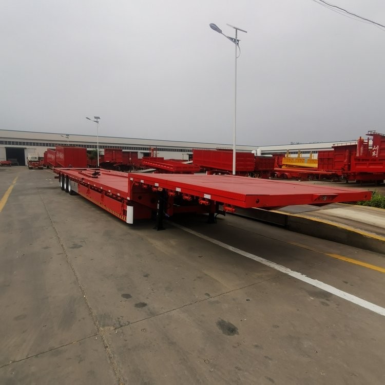 China Removable Side Wall Flatbed Semi Trailer For Heavy Duty Transportation factory