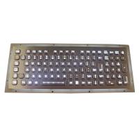 China Rugged 102 Keys Panel Mount Keyboard / Laptop Industrial Keyboard In Metal factory