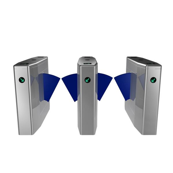 Quality Optical CE Approved Flap Barrier Gate Half Height Turnstile With Led Indicator for sale