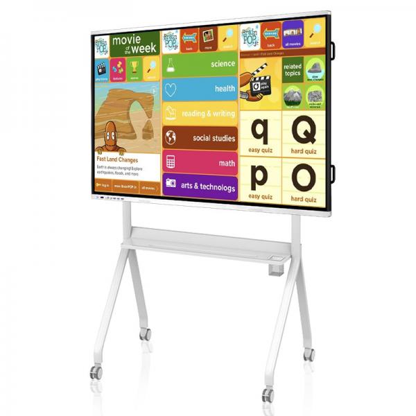 Quality Android 11 White Touch Interactive Flat Panel 98 Inch Intelligent For Infrared for sale