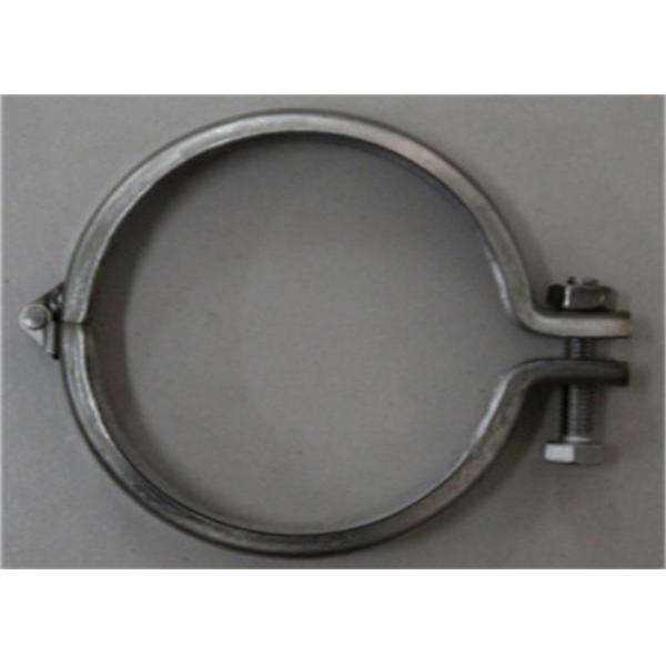 Quality Stamping Heavy Duty Pipe Clamps Connect Bracket 80mm - 500mm Galvanized Steel for sale