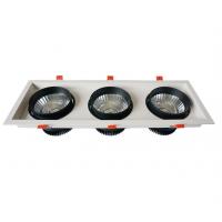 Quality COB Grille LED Ceiling Downlights Three Head High Brightness With Alu Housing for sale