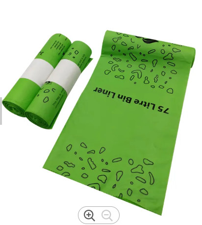 Quality Customized Compostable Plastic Shopping Bags Biodegradable Printing for sale