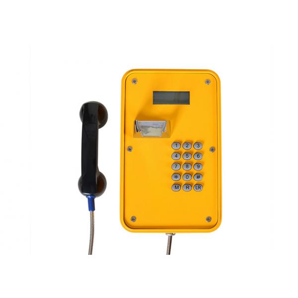 Quality Standard Keypad Outdoor Industrial Telephone, IP67 VOIP/SIP Telephone With LED Display for sale