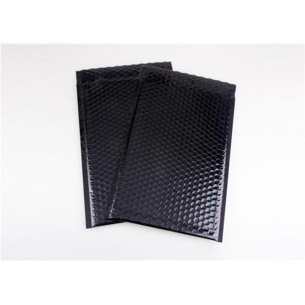 Quality Durable Black Metallic Bubble Mailers Biodegradable Waterproof For Shipping for sale