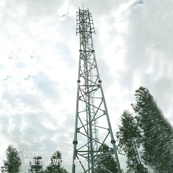 Quality Self Supporting Galvanized Transmission Lattice Tower 3 Legged For 5G Macrocell for sale
