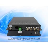 China 4 AHD video 1 RS485 1 ethernet to fiber converter for CCTV surveillance system factory