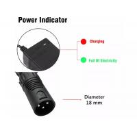 China 42V 3A 36v Li Ion Battery Charger 3 Pin XLR Socket Connector Cool for sale