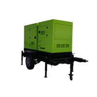 China Trailer Cummins Diesel Generators two Wheels Mobile Type With Cable factory