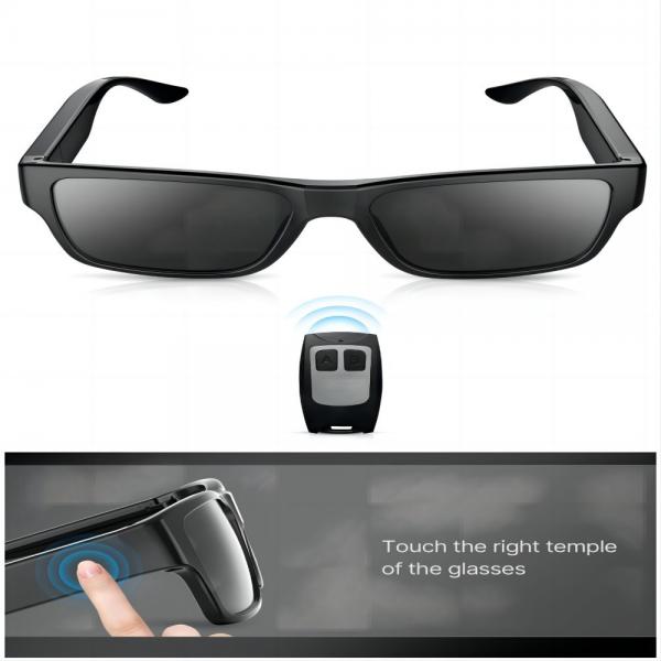 Quality Full HD 1080P Audio Video Recording Spy Video Sunglasses With Silver Plated Lens for sale