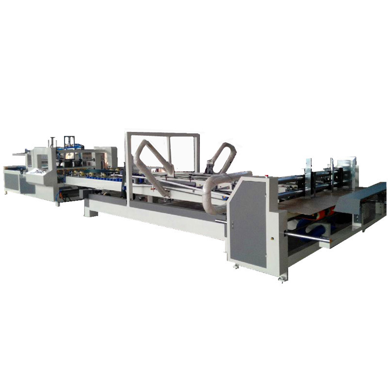 China Corrugated Carton Making Machine Automatic Box Folder Gluer Belt Suction for sale