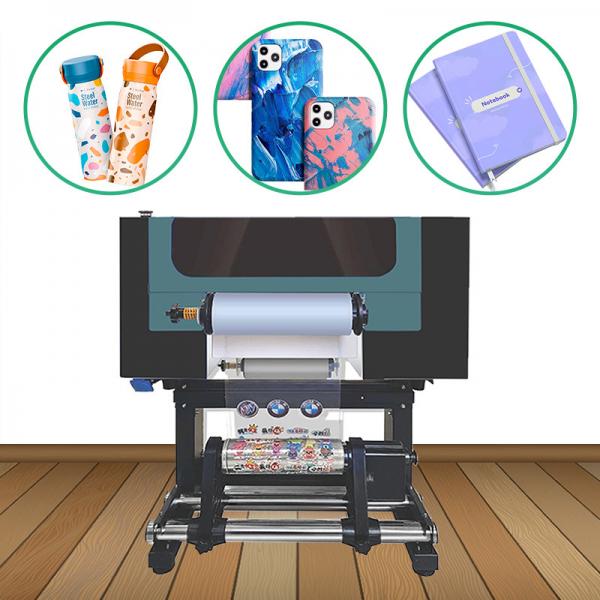 Quality 30cm Uv Dtf Transfer Printer Xp600 Head Uv Dtf Roll To Roll Printing Machine for sale