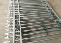 China Anti - Climb Automatic Driveway Gates Garrison Steel Tubular Fence For Yard factory