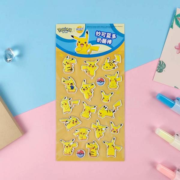 Quality 0.7mm 3D Cartoon Stickers Soft Film Cute Puffy Stickers To Reward for sale
