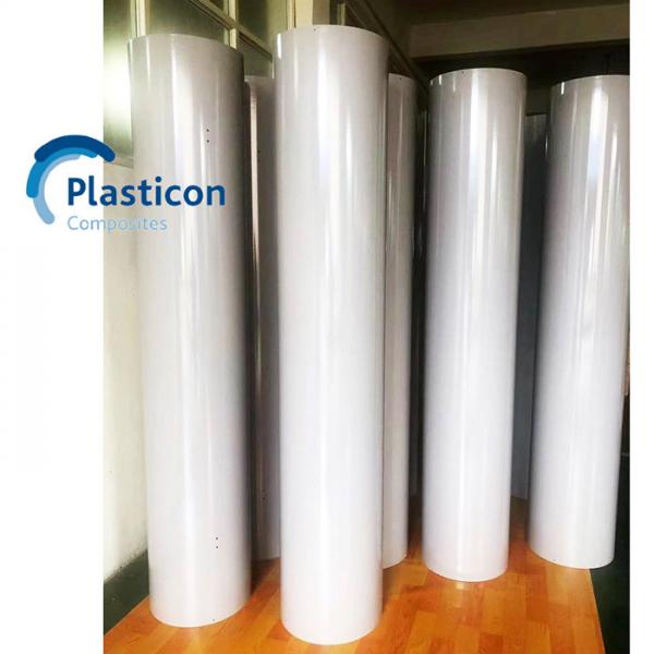 Quality White Epoxy Reinforce Glass Fiber Tube Glassfiber Electrical Insulation Pipe for sale