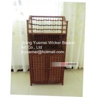 China rattan bookshelf rattan storage holder rack door rattan basket rattan furniture factory