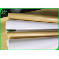 China FDA Safe 80gsm+10gsm White Or Brown PE Coated Paper For Packing Food factory