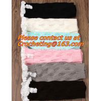 China Fashion Knitted lace Boot Cotton Gaiters Warm lace boot socks buttons leg warmers bontique for sale