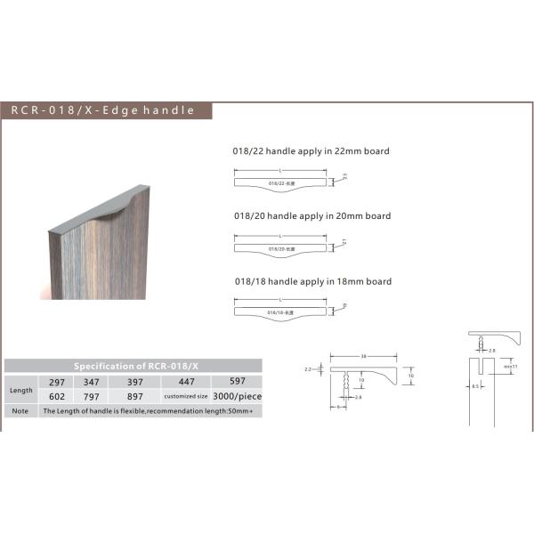 Quality RCR 018 897mm Modern Kitchen Aluminum Cabinet Handles for sale