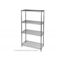 China 4 Levels Metal Chrome Wire Shelving , Household Wire Storage Shelving 36 X 18 X 72 for sale