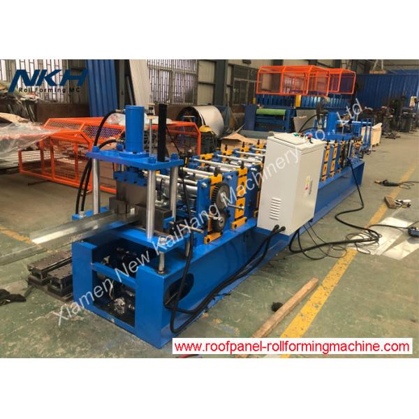 Quality PLC Control Purlin Sheet Roll Forming Machine With Cr12Mov Blade for sale