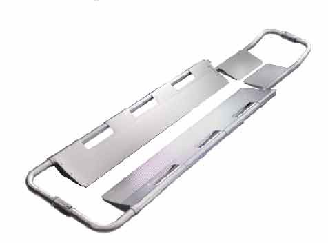 Quality 75in Foldable Aluminum Scoop Stretcher Emergency Portable Adjustable Length for sale
