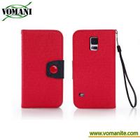 China Flip leather Case for Samsung Galaxy S5,hot pressing PU  leather cover factory