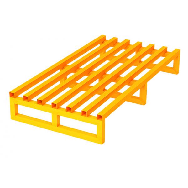 Quality Anti Corrosion Tubular Top Steel Metal Steel Pallet Industrial Iron 4 Way Entry Custom for sale