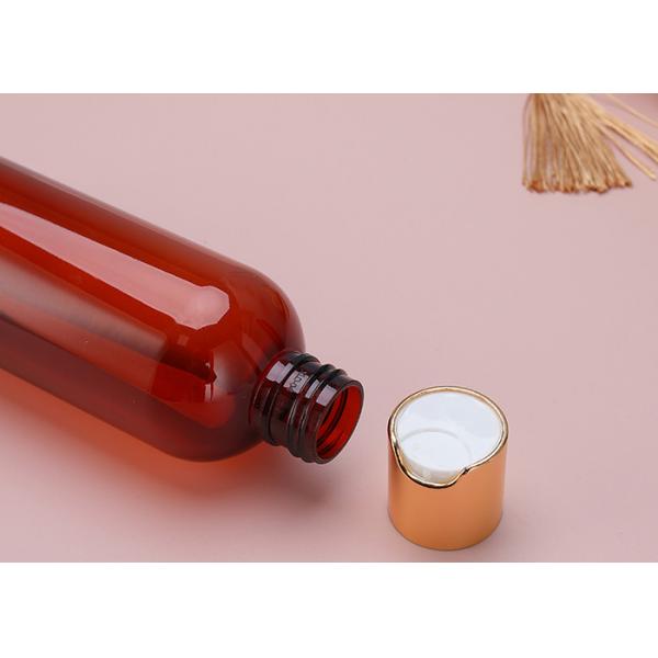 Quality 230ml Lightweight Squeeze Plastic Screw Top Bottles With Gold Screw Cap for sale