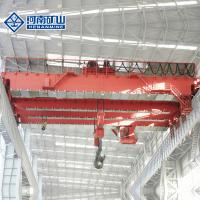 China Heavy Capacity 75/20 with Main and Auxiliary hook Double Girder Overhead Foundry Crane Price for Warehouse Using for sale