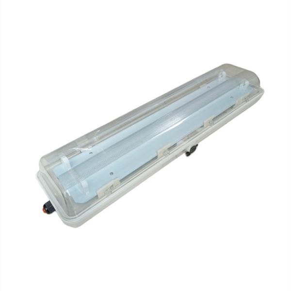 Quality ATEX Full Plastic 2*36 W Double Tubes 220 Vac Lamps Explosion Proof Fluorescent Lights for sale