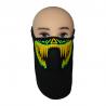 China Riding&Snowboarding led Mask  Breathable Party decoration flashing el panel sound activated Rave Mask Scary monsterteeth factory